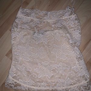 See through lace intimate tank top